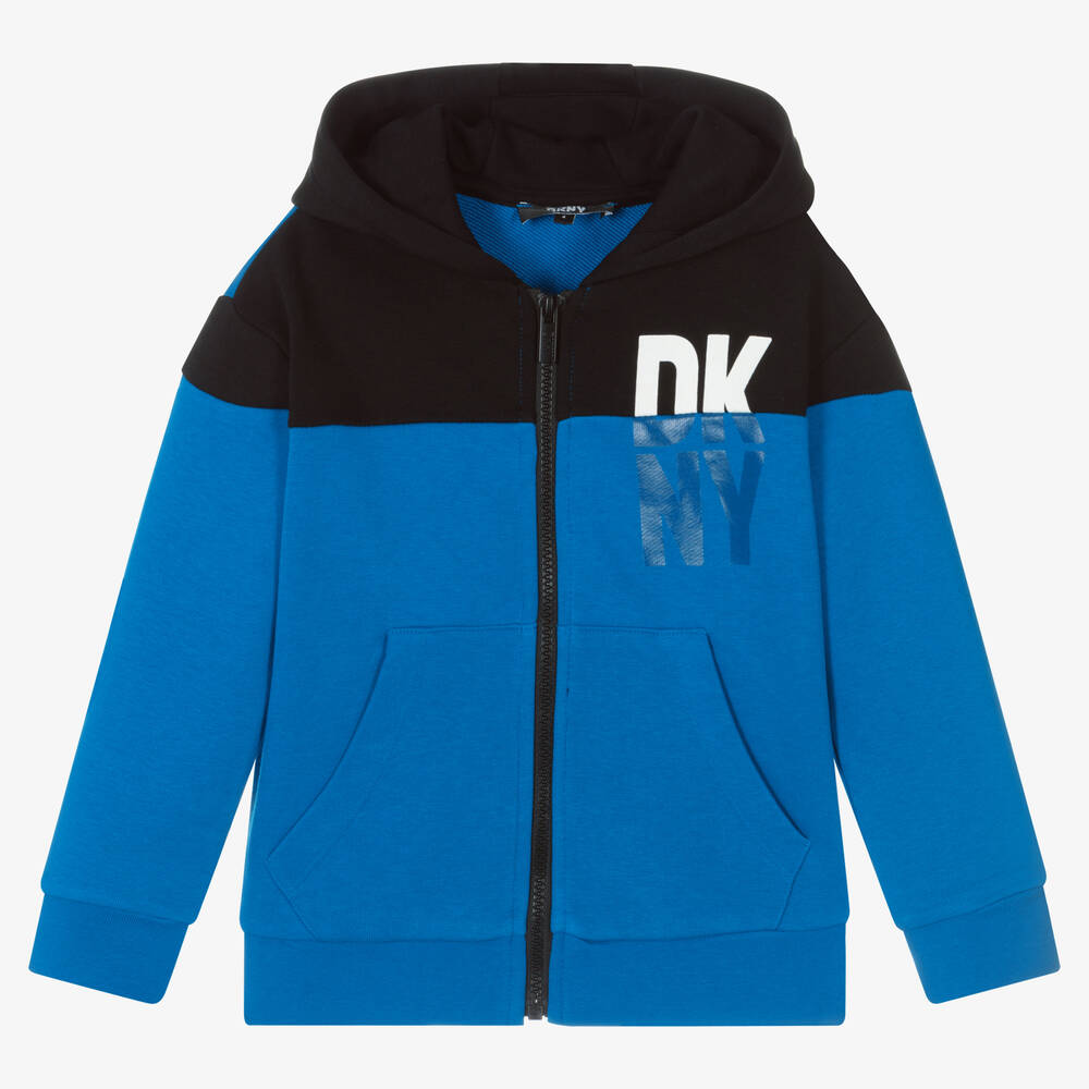 DKNY - Boys Blue Zip-Up Top | Childrensalon