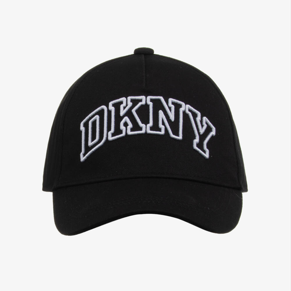 DKNY-Boys Classic Black Canvas Hat | Childrensalon Outlet