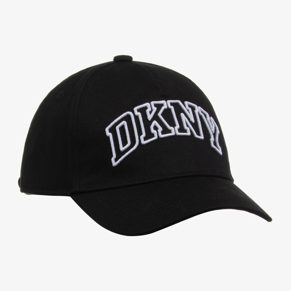 DKNY-Boys Classic Black Canvas Hat | Childrensalon Outlet