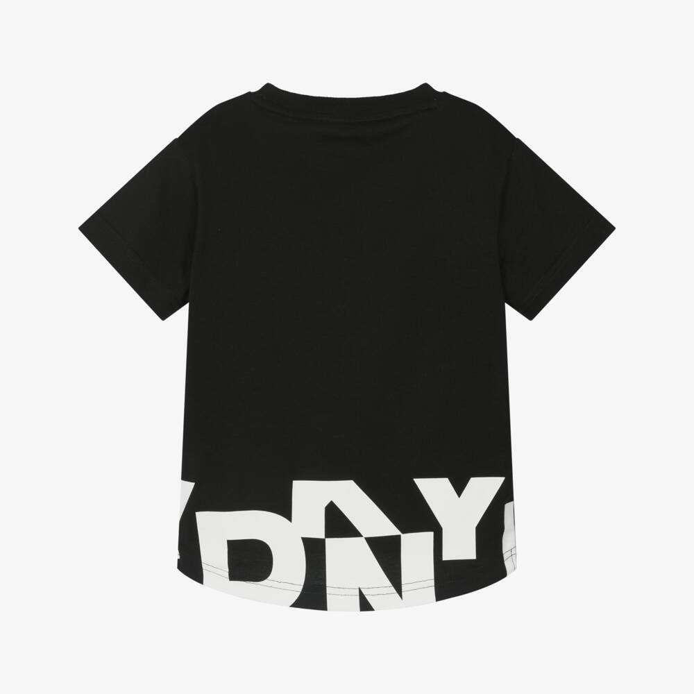DKNY-Классическая черная хлопковая футболка для мальчиков | Childrensalon Outlet