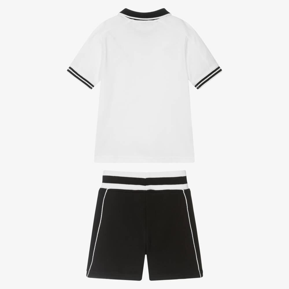 DKNY-طقم قطني كلاسيكي أحادي اللون للأولاد | Childrensalon Outlet