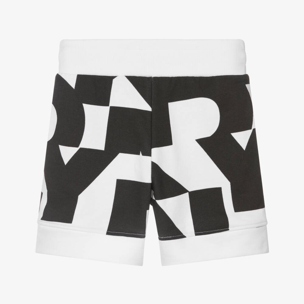 DKNY-شورت قطن للأولاد بطبعة أحادية اللون | Childrensalon Outlet