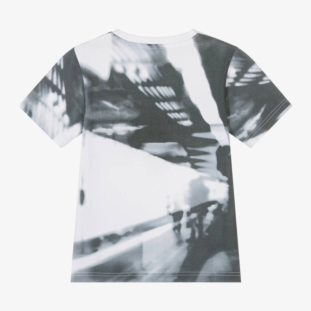 DKNY-Boys Cotton Tee with Urban Print | Childrensalon Outlet