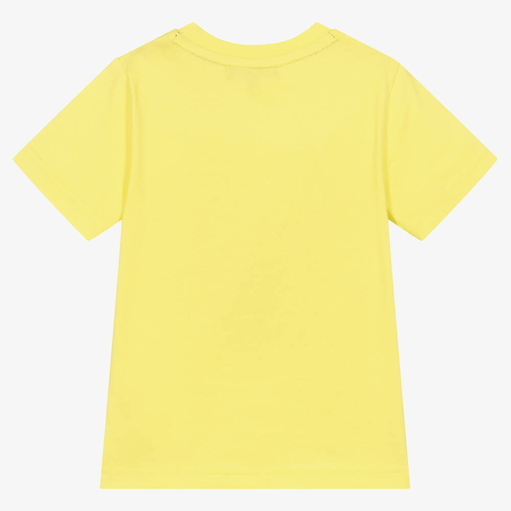 DKNY-تيشيرت قطن عضوي لون أخضر ليموني للأولاد | Childrensalon Outlet