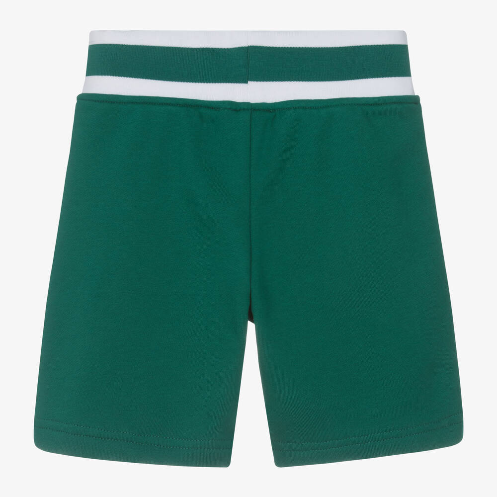 DKNY-شورت قطن جيرسي لون أخضر للأولاد | Childrensalon Outlet