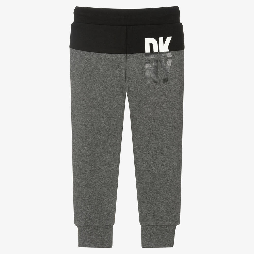 DKNY-Серые хлопковые джоггеры для мальчиков | Childrensalon Outlet