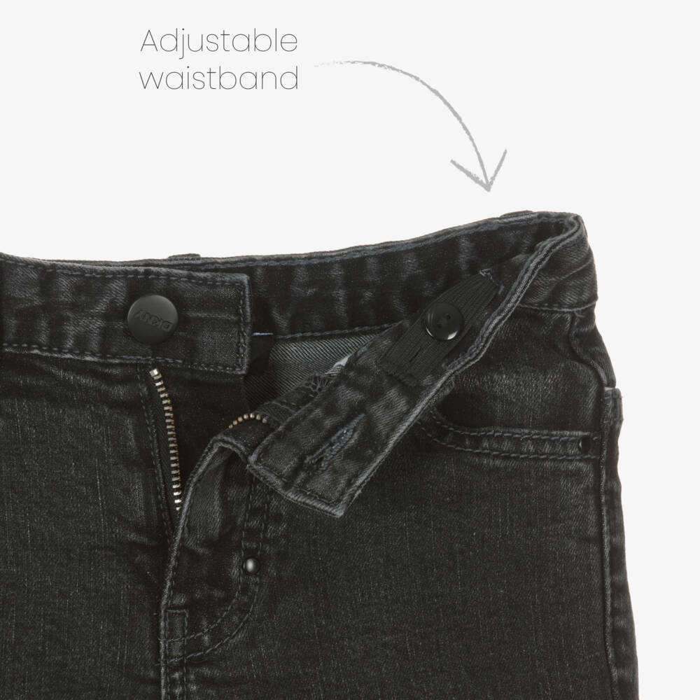 DKNY-Boys Grey Slim Denim Trousers | Childrensalon Outlet