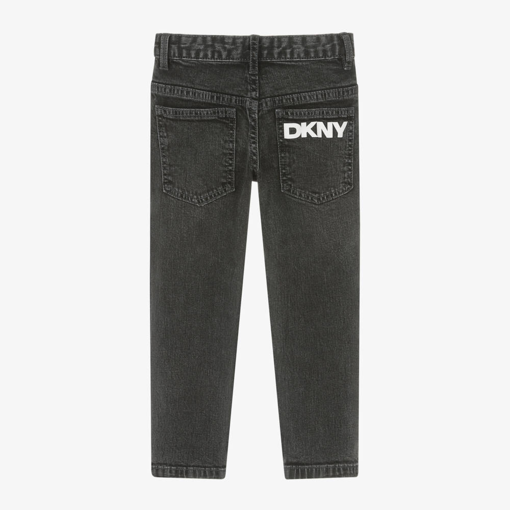 DKNY-Boys Grey Slim Denim Trousers | Childrensalon Outlet