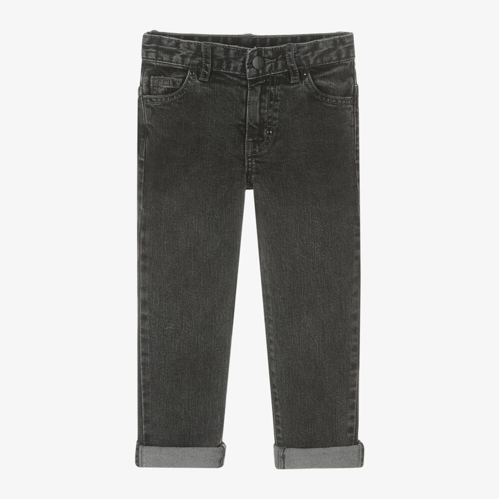 DKNY-Boys Grey Slim Denim Trousers | Childrensalon Outlet
