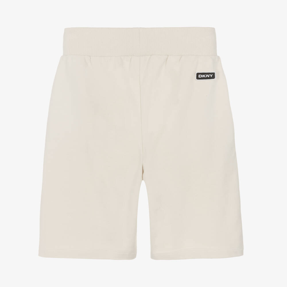 DKNY-Boys Ivory Jersey Shorts | Childrensalon Outlet
