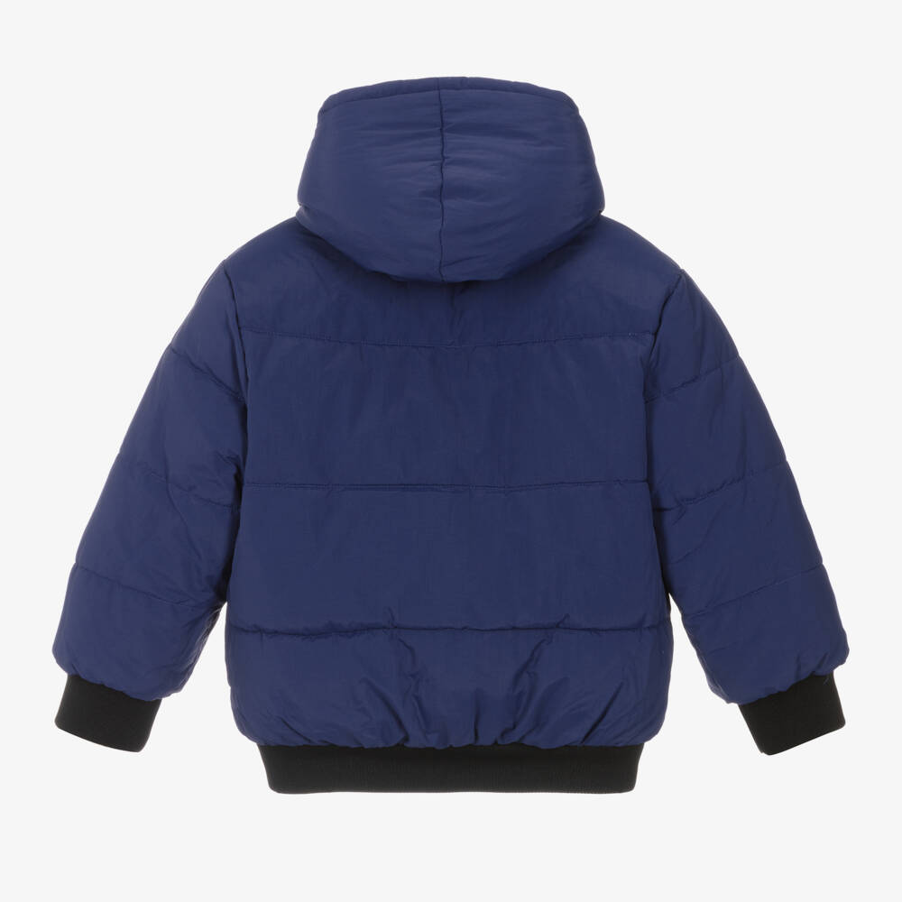 DKNY-Boys Ivory & Navy Reversible Jacket | Childrensalon Outlet