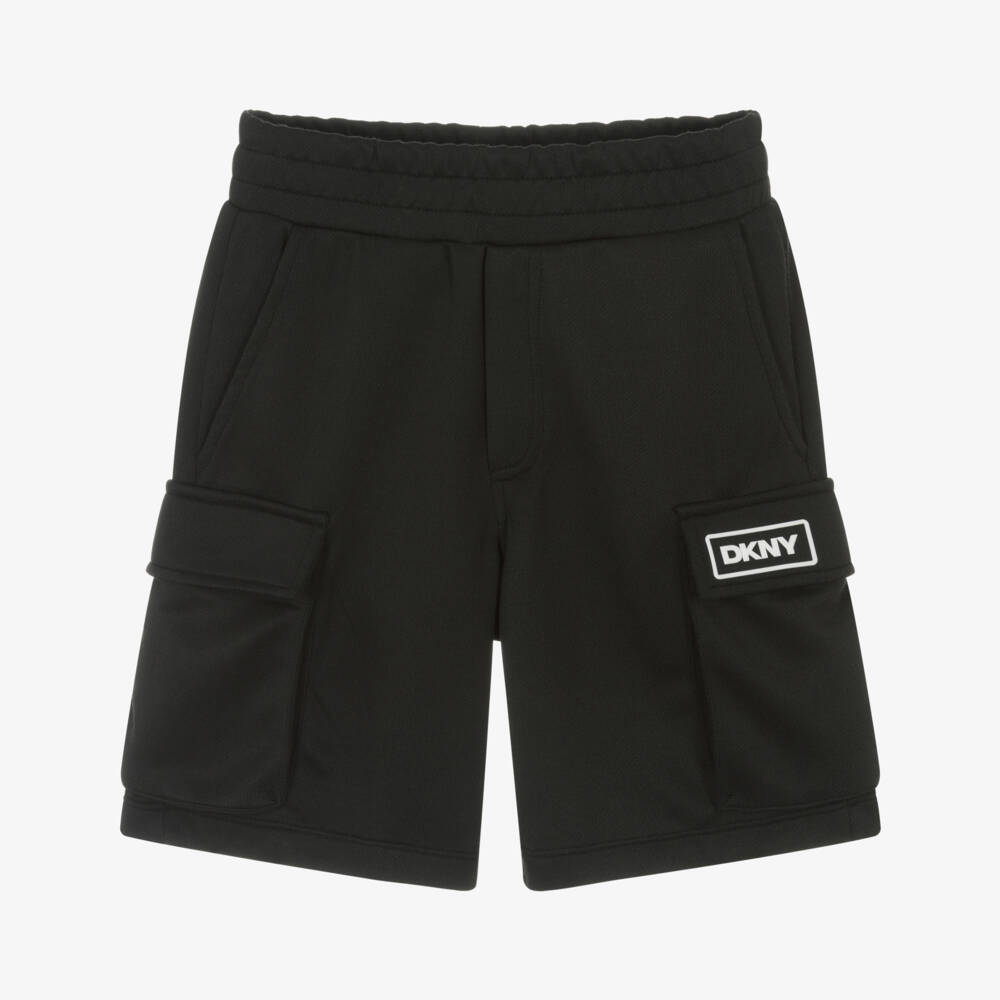 DKNY-شورت رياضي للأولاد بلون نفاث | Childrensalon Outlet
