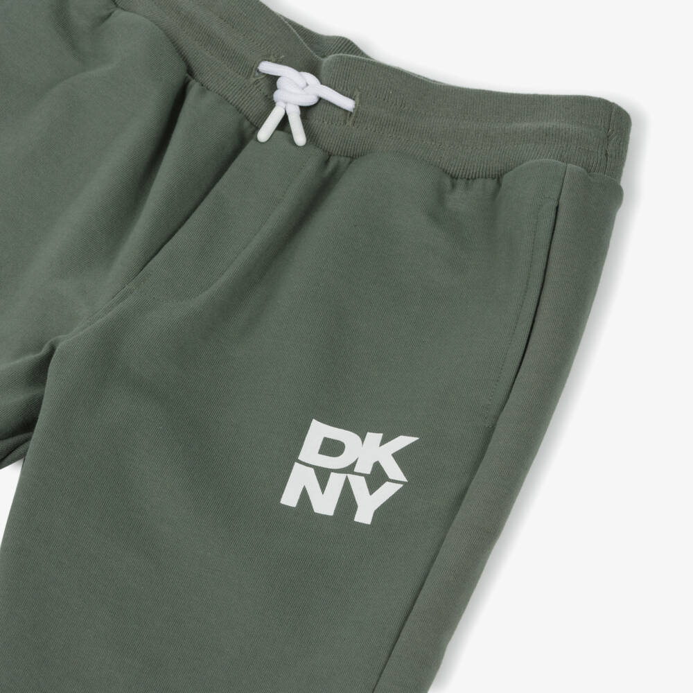 DKNY-بنطلون جوجرز أخضر قطني للأولاد | Childrensalon Outlet