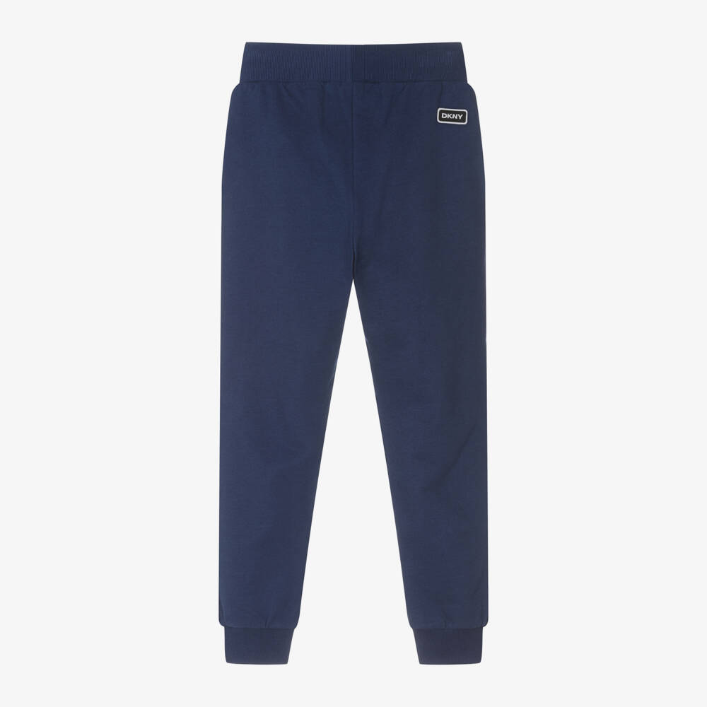 DKNY-Boys Navy Jersey Joggers | Childrensalon Outlet