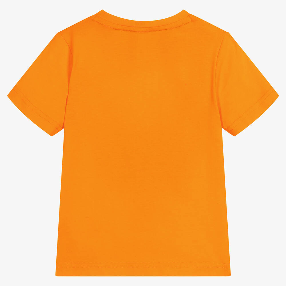 DKNY-تيشيرت قطن لون برتقالي للأولاد | Childrensalon Outlet