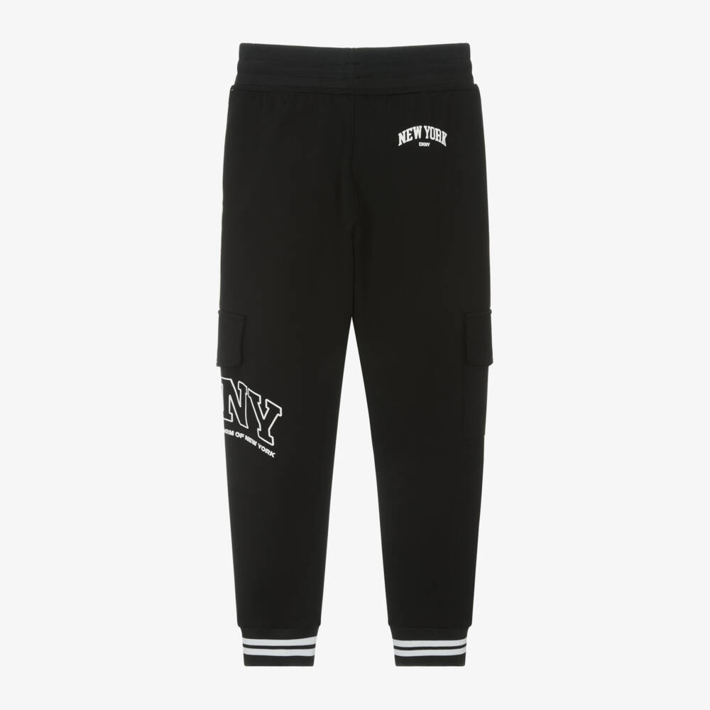 DKNY-Мягкие черные трикотажные брюки для мальчиков | Childrensalon Outlet