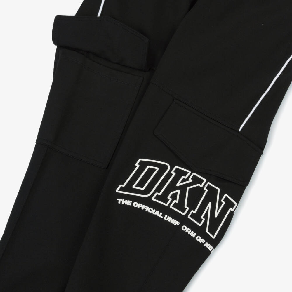 DKNY-Мягкие черные трикотажные брюки для мальчиков | Childrensalon Outlet