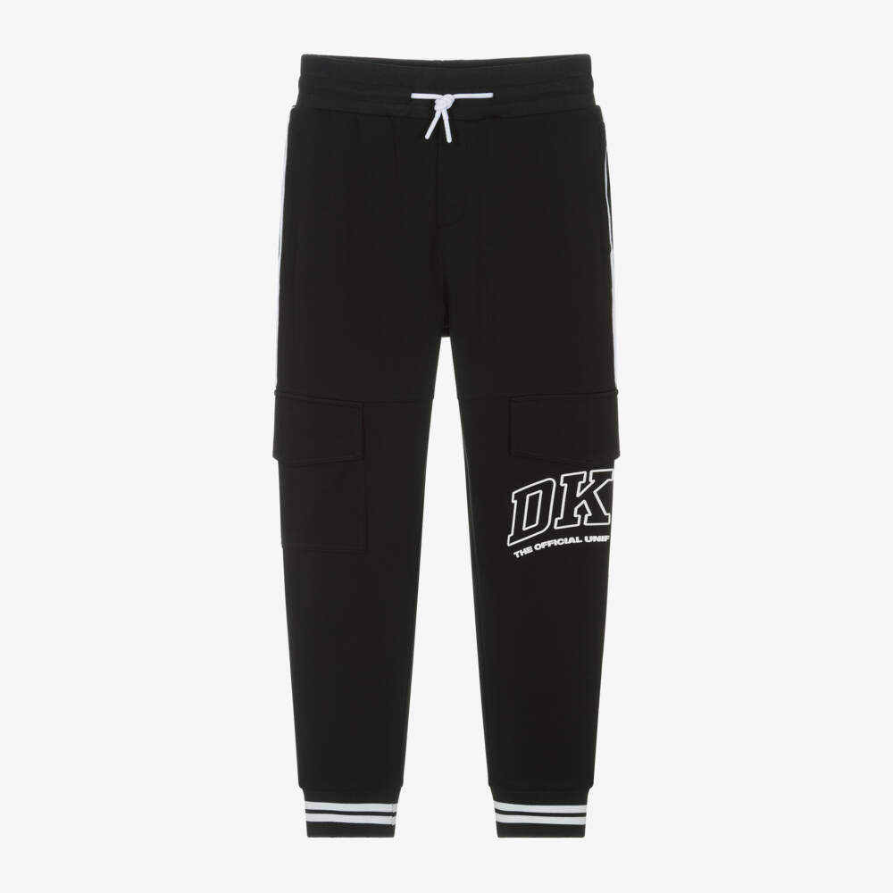 DKNY-Мягкие черные трикотажные брюки для мальчиков | Childrensalon Outlet