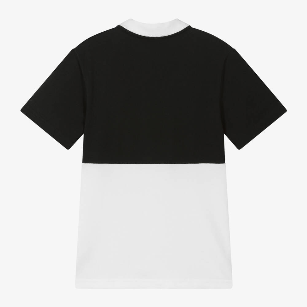 DKNY-Boys Two-Tone Cotton Piqué Polo | Childrensalon Outlet
