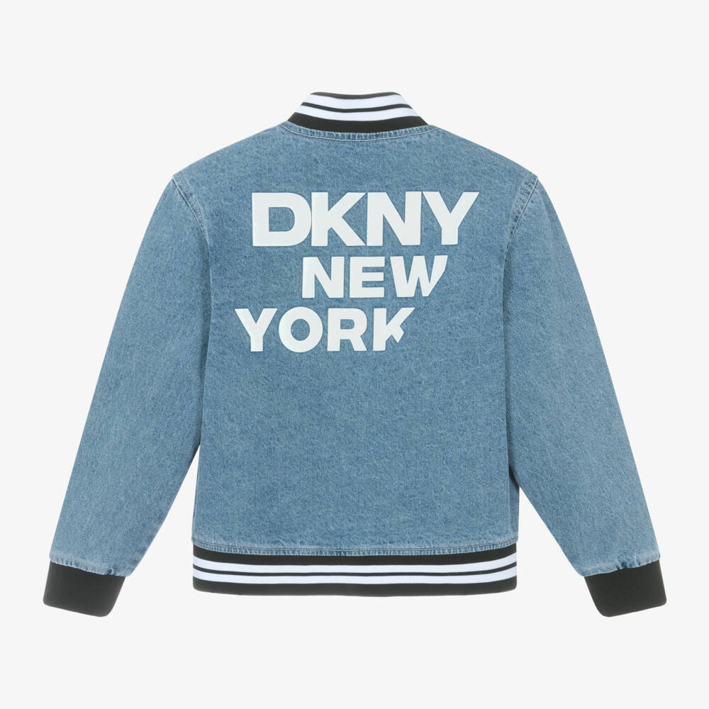 DKNY-Boys Urban Blue Cotton Jacket | Childrensalon Outlet