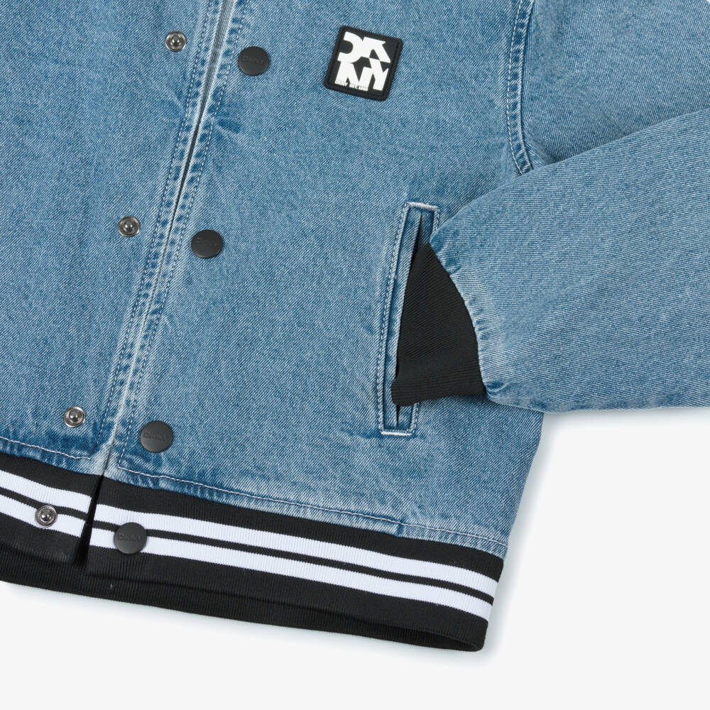 DKNY-Boys Urban Blue Cotton Jacket | Childrensalon Outlet