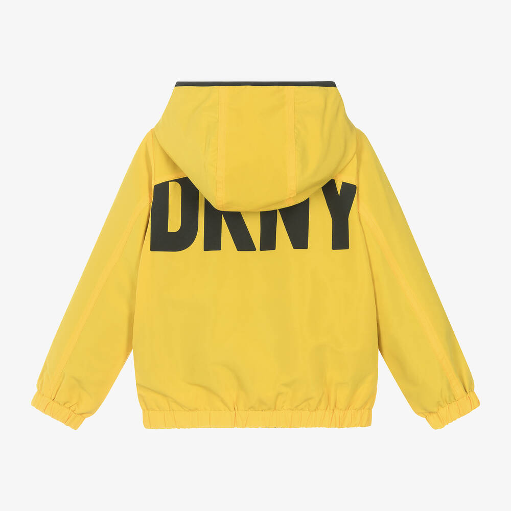 DKNY-Boys Yellow & Black Reversible Jacket | Childrensalon Outlet