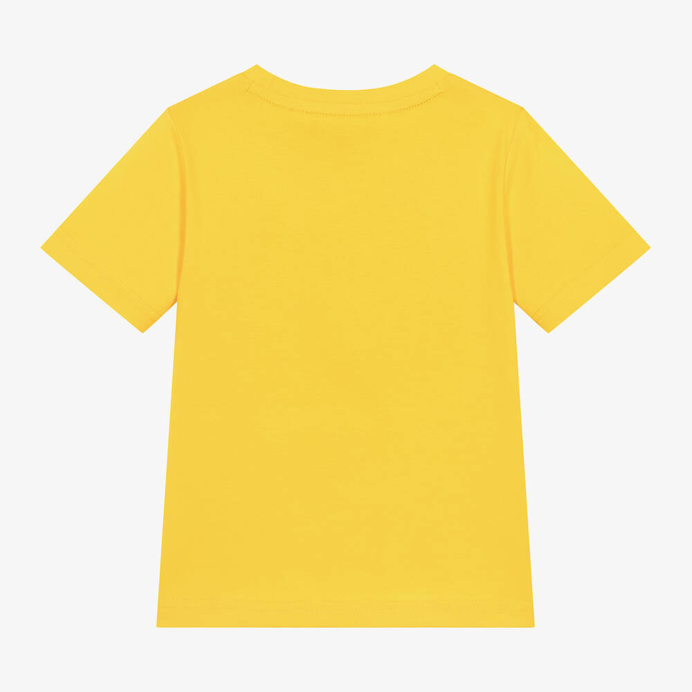 DKNY- Boys Yellow Cotton T-Shirt | Childrensalon Outlet