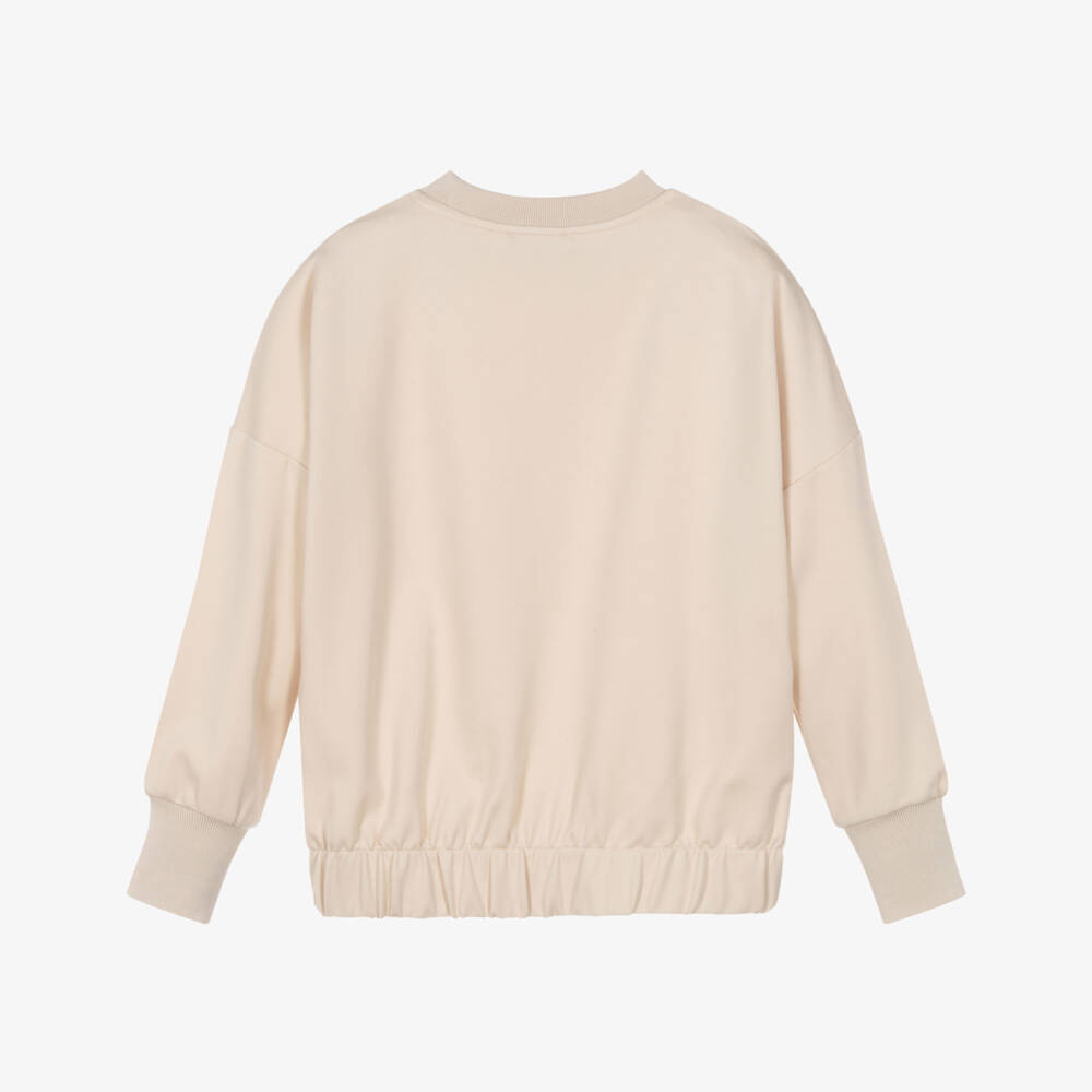 DKNY-سويت شيرت بيج للبنات بشعار | Childrensalon Outlet