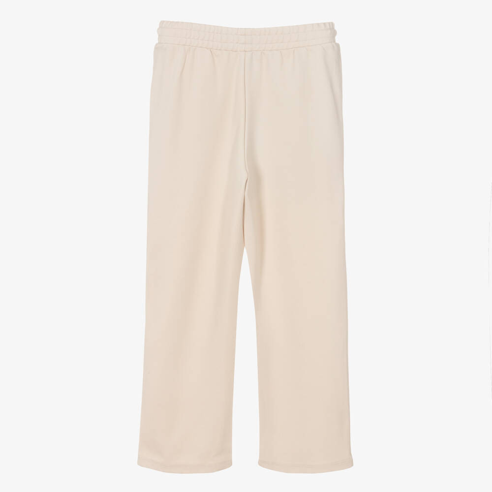 DKNY-Бежевые широкие брюки из джерси для девочек | Childrensalon Outlet