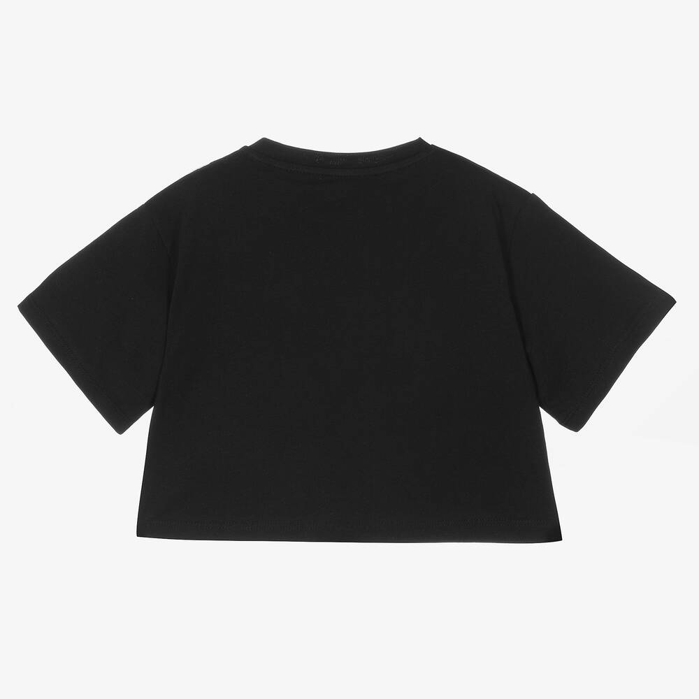 DKNY-Черная хлопковая футболка | Childrensalon Outlet