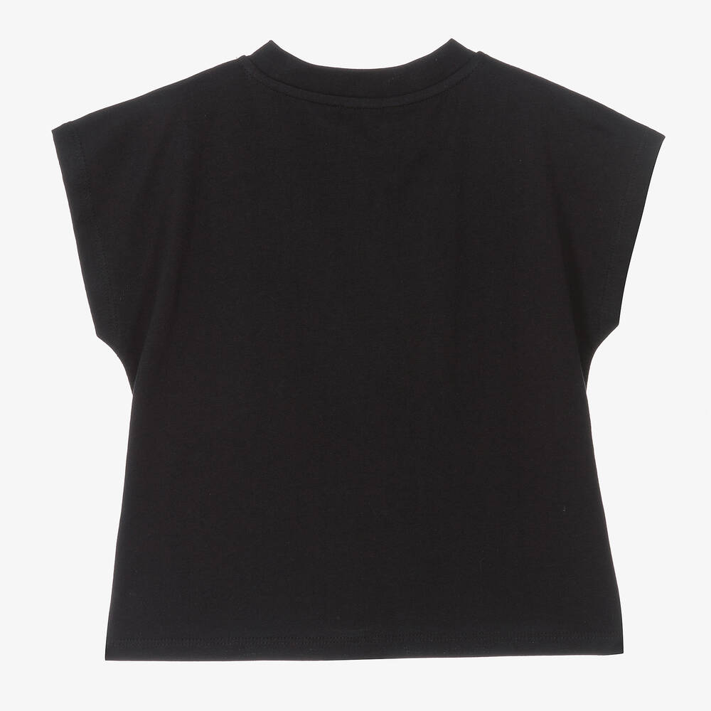 Plain black shirt for girls cheap