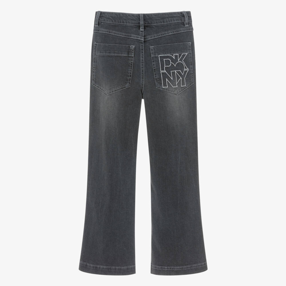 DKNY-بنطلون جينز أسود للبنات بتصميم عينات | Childrensalon Outlet