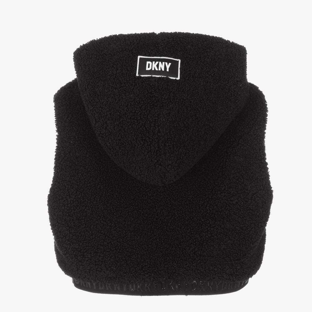 DKNY-Черная флисовая худи для девочек | Childrensalon Outlet