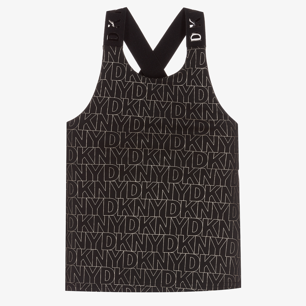 DKNY - Sporttop in Schwarz und Gold (M) | Childrensalon