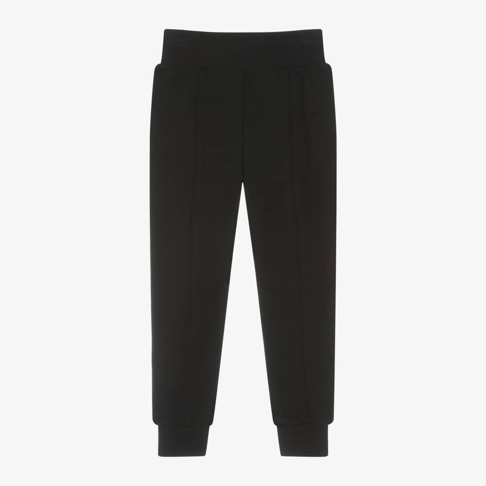 DKNY-Girls Black Heart Cotton Joggers | Childrensalon Outlet