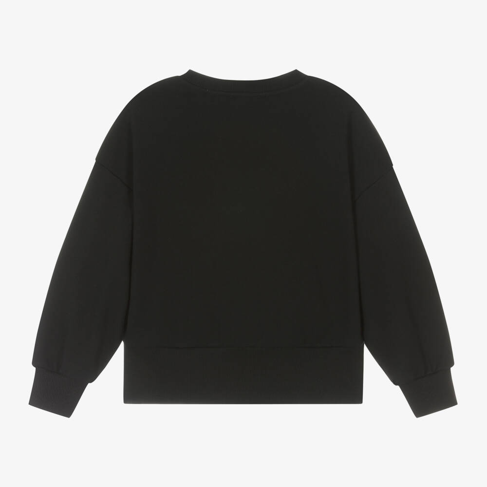 DKNY-Girls Black Heart Logo Top | Childrensalon Outlet