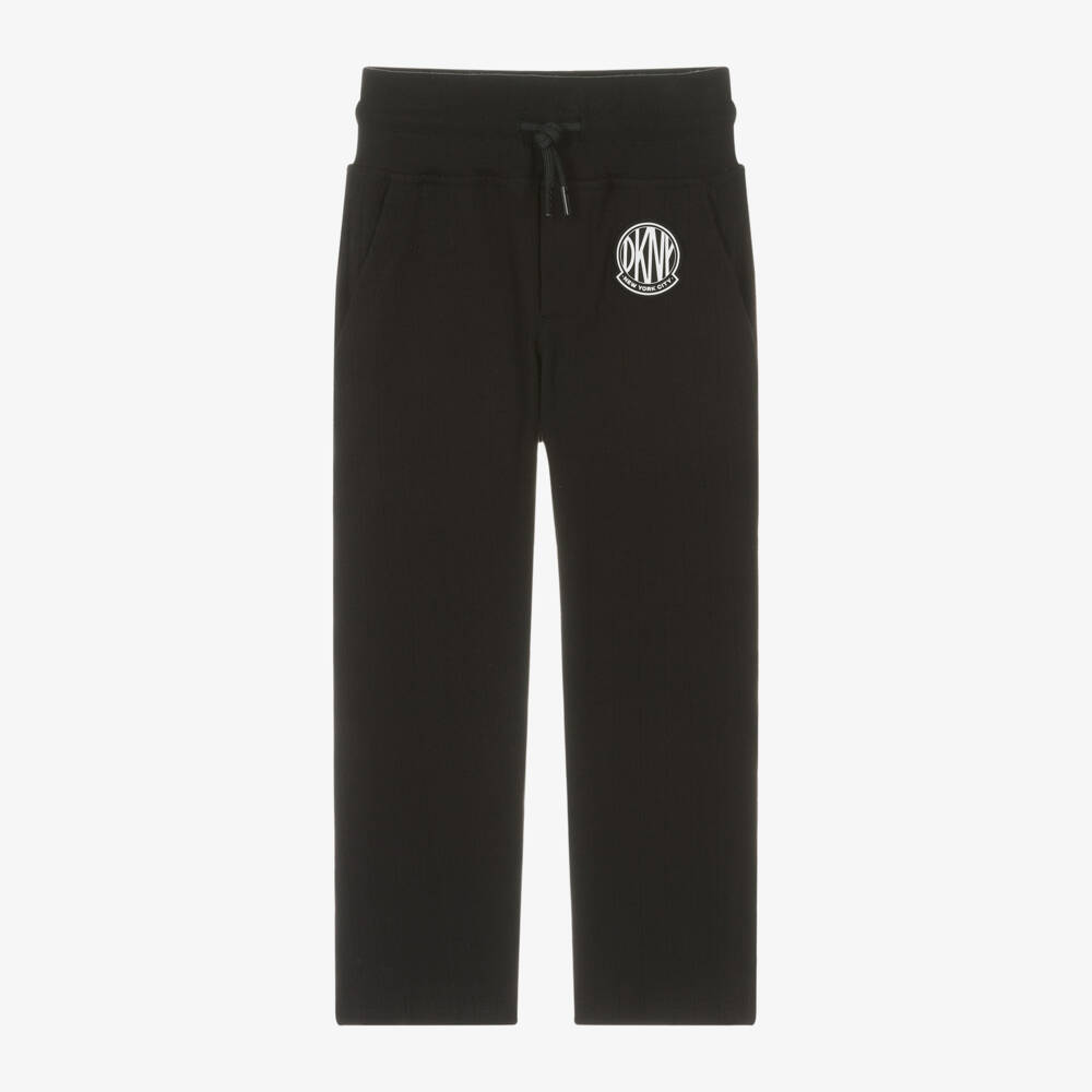 DKNY-Girls Black Jersey Trousers | Childrensalon Outlet