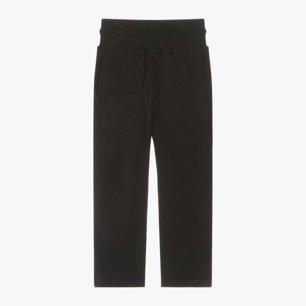 DKNY-Girls Black Jersey Trousers | Childrensalon Outlet