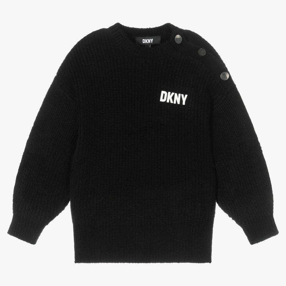 DKNY - Schwarzer Strickpullover (M) | Childrensalon