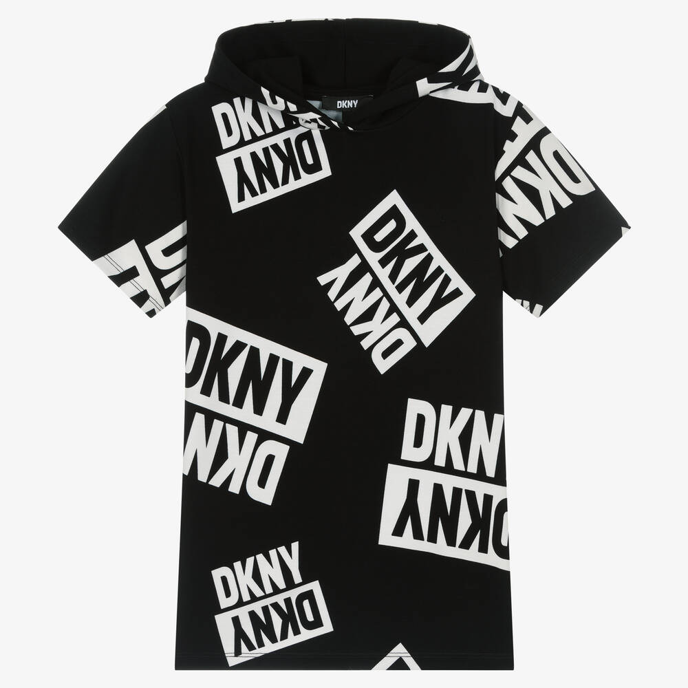 DKNY - Черное платье с капюшоном | Childrensalon