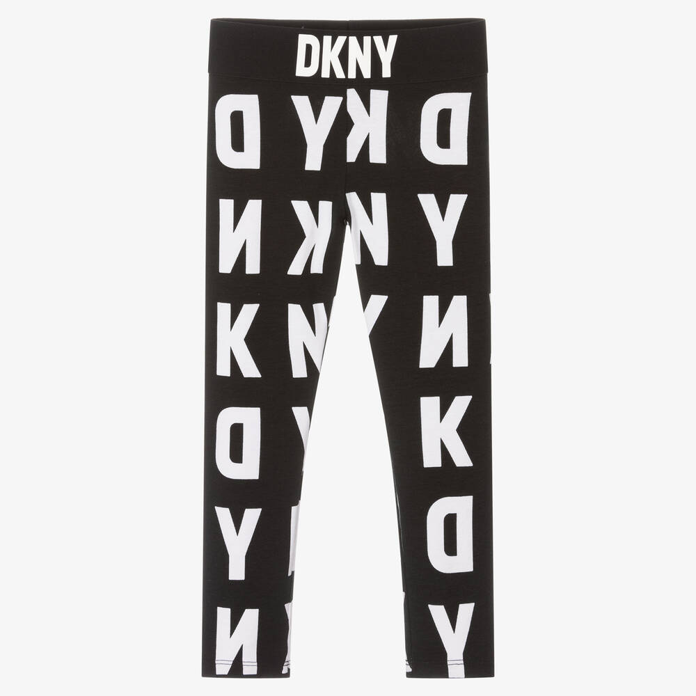 DKNY - Schwarze Leggings für Mädchen | Childrensalon