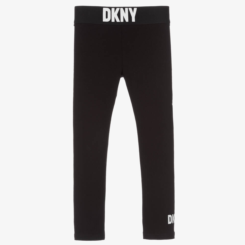 DKNY - Schwarze Leggings für Mädchen | Childrensalon