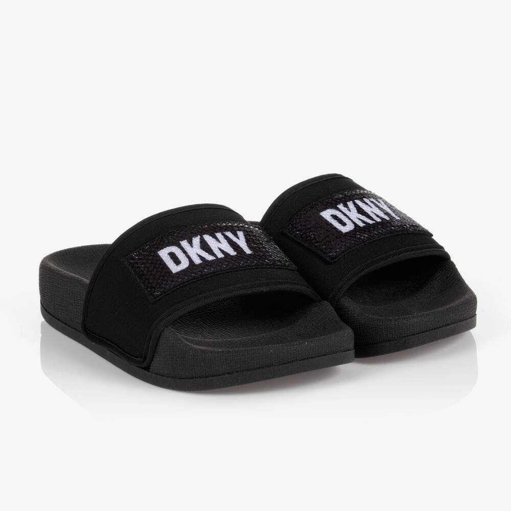 DKNY - Schwarze Badesandalen (M) | Childrensalon