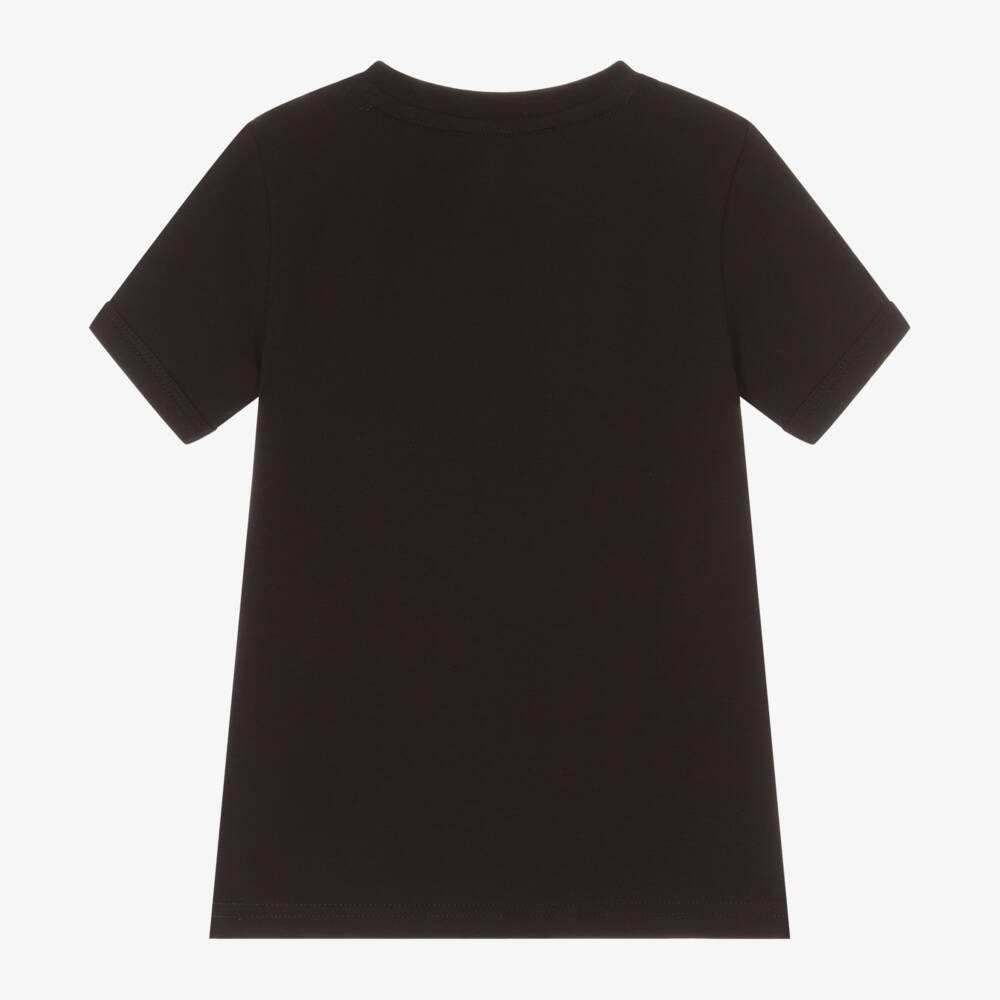 DKNY-Girls Black Logo Tee | Childrensalon Outlet