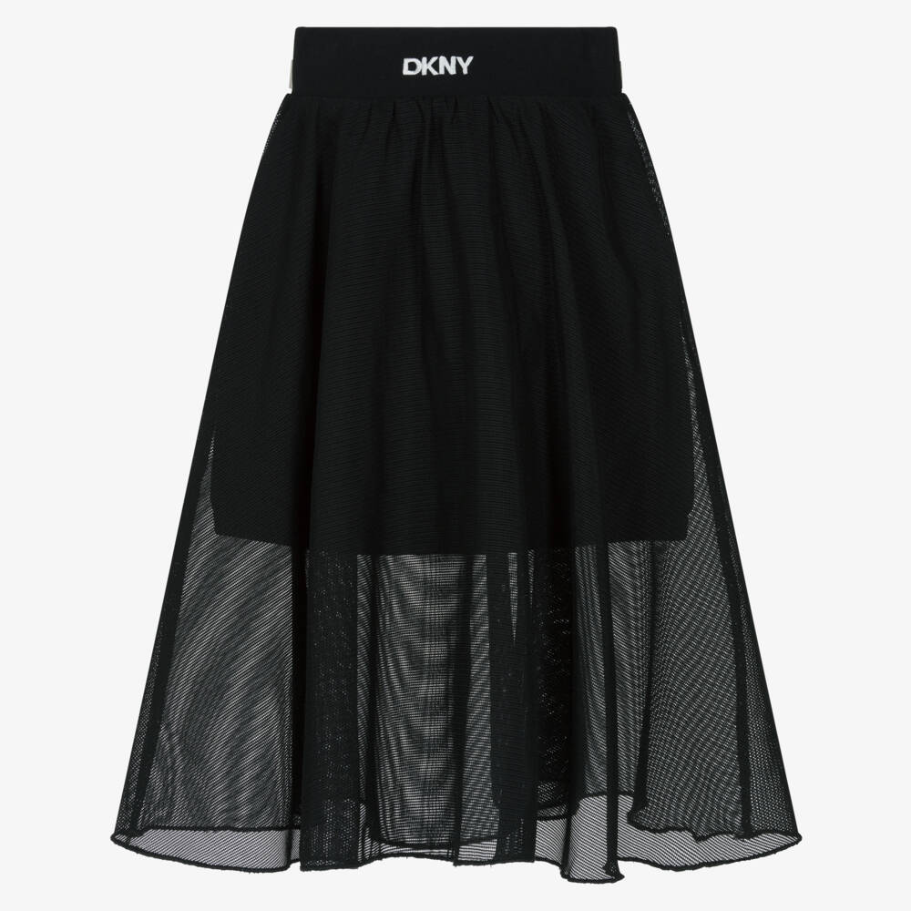 DKNY-Юбка черная многослойная для девочек | Childrensalon Outlet