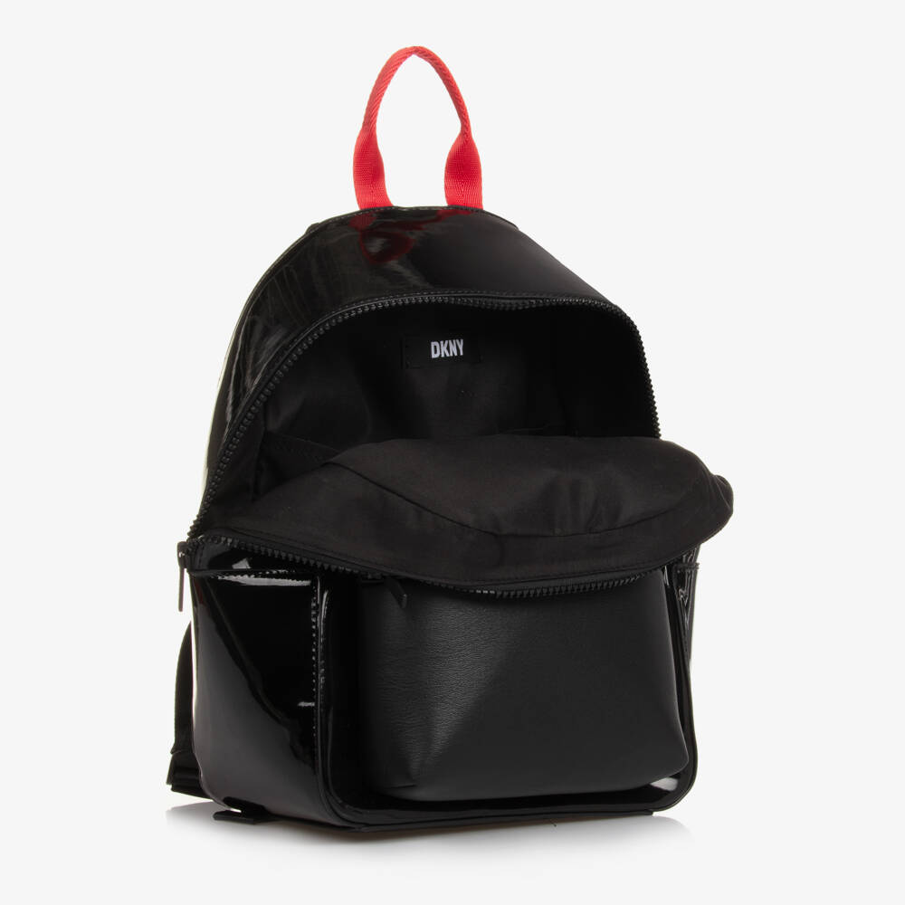 DKNY-Girls Black NY Heart Backpack | Childrensalon Outlet