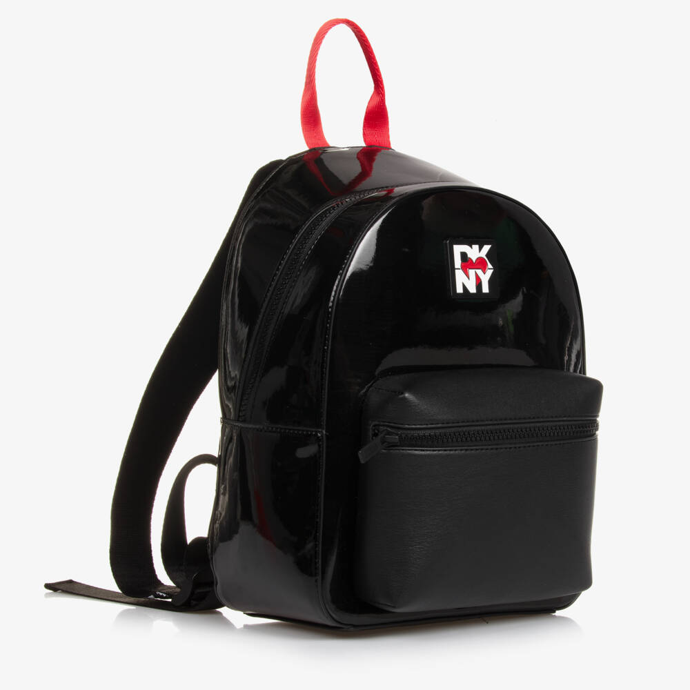 DKNY-Girls Black NY Heart Backpack | Childrensalon Outlet