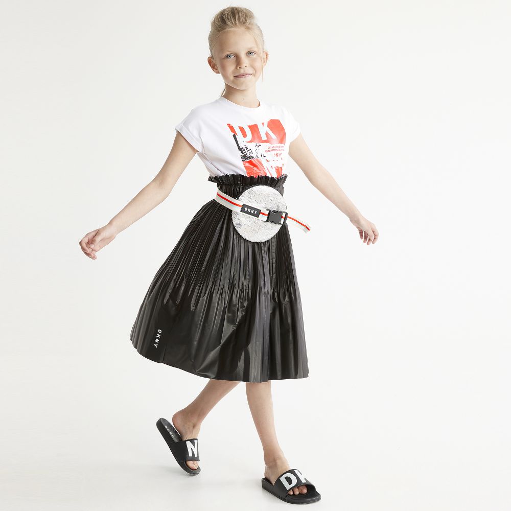 Dkny pleated maxi skirt store