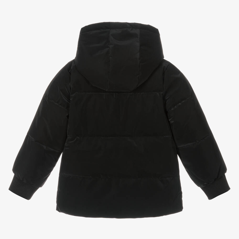 Girls black dkny 2025 coat