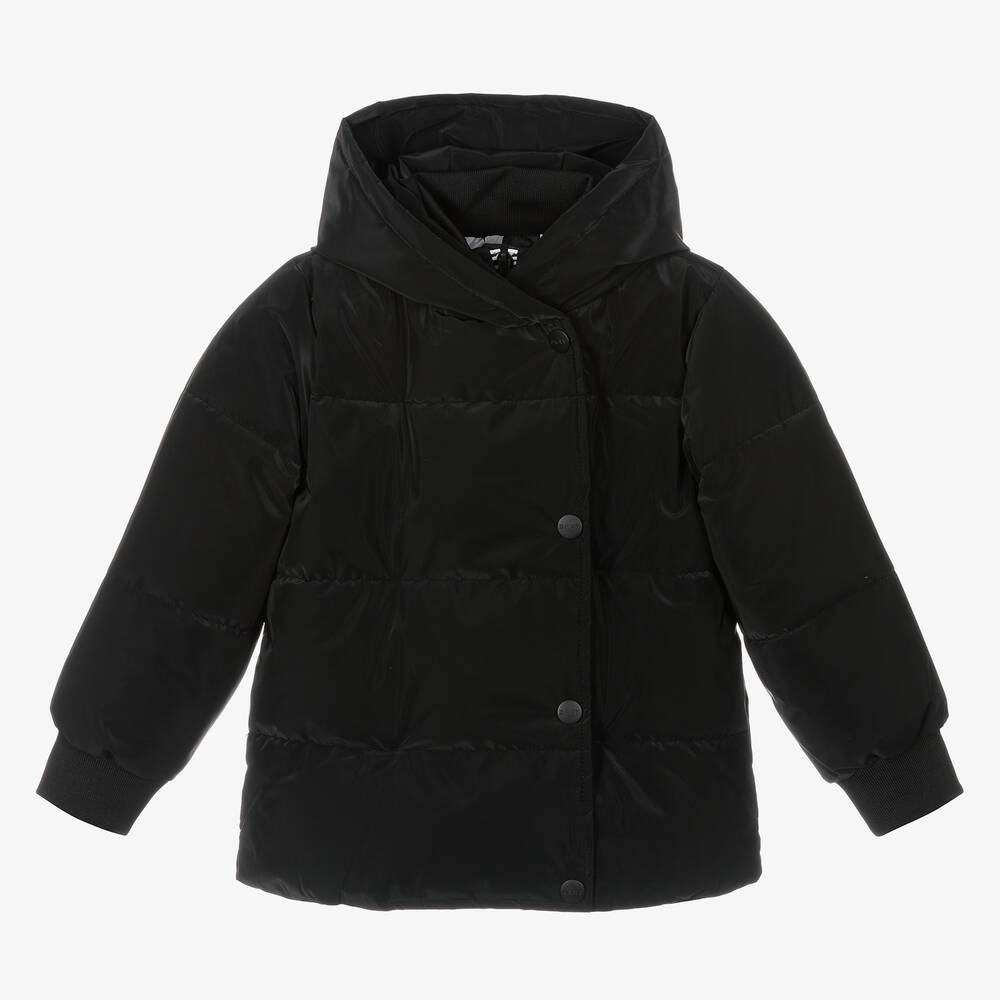 DKNY - Schwarze Steppjacke für Mädchen | Childrensalon